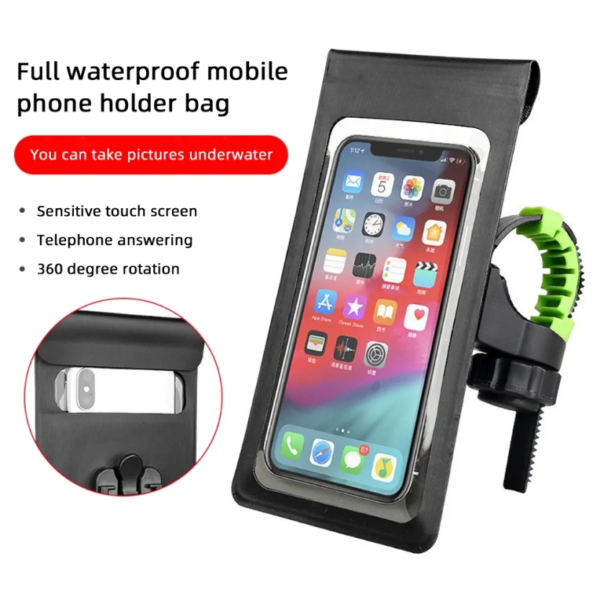 Waterproof Mobile Holder for Bike/Motorbike/scooter/Electric Bike - Image 2